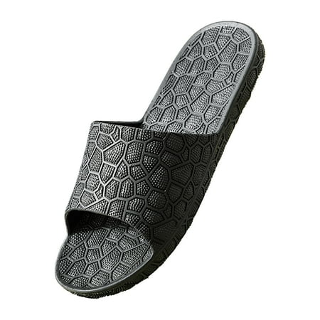 

Dyfzdhu Casual Couples Men Shower Room Home Non Slip Breathable Soft Sole Shoes Slipper Comfortable Flat Shoes