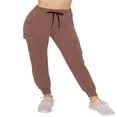 thumbnail image 2 of CHOK Pantalon Cargo Jogger Décontracté Super Doux pour Femmes Noir G, 2 of 6