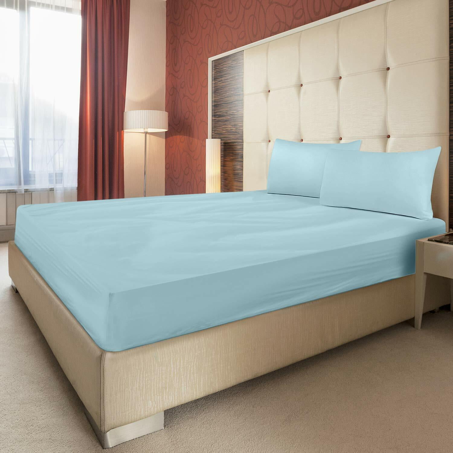 Bedding Deep Pocket Fitted Sheet Easy Care Deep Pocket Bed Sheets