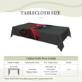 thumbnail image 5 of Demon Alastor Hazbin Hotel Tablecloth Rectangular Table Cover Decor Reusable Kitchen Dining Room Home Party Table Cloth 35x55in, 5 of 8