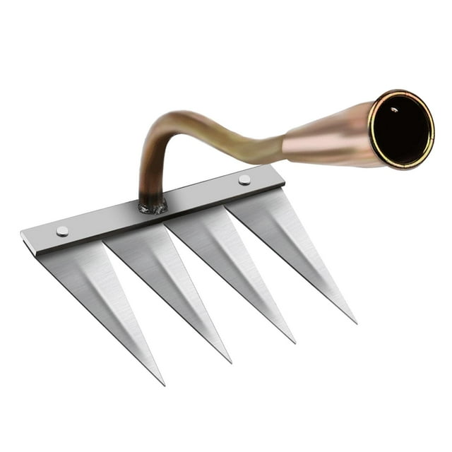 jinwen Puller Tool ing Cotton Yard Lawn Digging Ditching Rake Grasping Raking Loosening 4 Tooth Copper