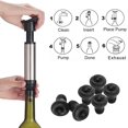 thumbnail image 4 of 6 tapones de vacío, tapón de vino preservador de vino, juego de guardabotellas de vino sellador al vacío reutilizable mantiene el vino fresco, 4 of 5