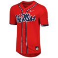 thumbnail image 2 of Men's Nike Red Ole Miss Rebels Full-Button Replica Baseball Jersey, 2 of 3