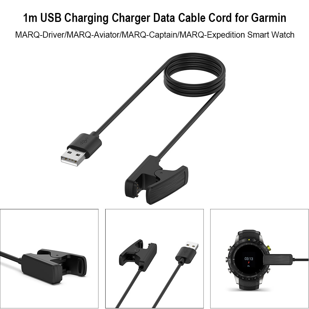 huoge 1m Charging Data Cable Cord for Garmin MARQ-Driver/MARQ-Aviator/MARQ-Captain/MARQ-Expedition Watch - Walmart.com