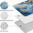 thumbnail image 5 of Blue Marble Gold Wave Pattern Bathroom Rugs Sets 3 Piece,Toilet Cover Set,Absorbent Non Slip Bathroom Mats Sets with U-Shaped Contour Rug Toilet Rug Set, 5 of 5