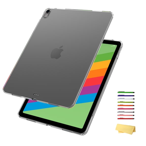Allytechgroup Clear Back Case for iPad Air 11 inch M2 (2024), Air 6th Gen & iPad Air 5th/4th Generation 10.9" (2022/2020) Transparent Soft TPU Shockproof Anti-Yellow Silicone Cover for iPad Air 5/Air