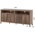 thumbnail image 2 of Fluted Storage Cabinet with Open Shelf,65" Morden Buffet Sideboard Coffee Bar Cabinet with Adjustable Shelves 4 Doors Coffee Bar Cabinet for Dining Room,Living Room,Hallway, 2 of 7