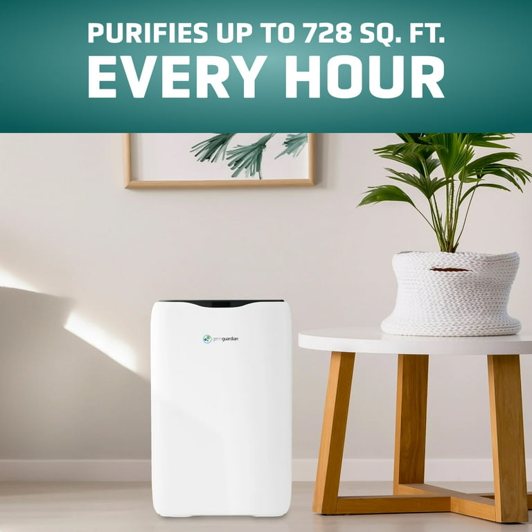 GermGuardian Quiet Air Purifier with HEPA Filter, Ionizer