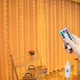 thumbnail image 4 of USB Curtain String Lights 8 Mode LED Garland Fairy Light Christmas Home Wedding Decoration 6M 2025 New Year Party Holiday Light, 4 of 5
