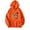 Orange, variant on Fiaer Women's Hoodies Floral Printed Oversized Hooded Sweatshirts Long Sleeve Drawstring Drop Shoulder Baggy Tops with Pcoket Yellow XL