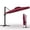 Wine Red, variant on Garvee Heavy Duty 10x10 ft Cantilever Patio Umbrella – Square Outdoor Shade Parasol – 360° Rotation & Adjustable Height – Large Garden or Poolside Coverage – Gray (Base Not Included)