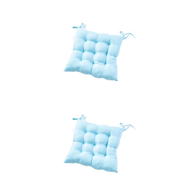 Advancent Cojín para silla agradable a la piel - Cojín para silla extra grueso e hipoalergénico Comedor Jardín Azul cielo 40x40 Cielo azul 40x40 2piezas