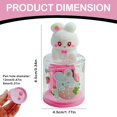 thumbnail image 3 of Huayishang Pencil Sharpener Pencil Sharpener Manual Cute Cartoon Rabbit Colored Hand Held Pencil Sharpeners With Lid Double Holes For Kids And School Plastic Cute Pencil Sharpener, 3 of 7