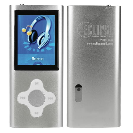 Eclipse 200SL 8GB MP3, MP4 Digital Music, Video Player, Camera - Silver