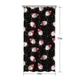 thumbnail image 5 of Black Christmas Santa Pattern Shower Curtain 36"x72" ,Bathroom Decorative Shower Curtains Set with 12 Hooks,Modern Waterproof Washable Shower Curtain, 5 of 6