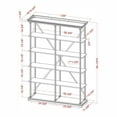 thumbnail image 7 of Furniture of America Toggin Industrial Metal 58-Inch Bookcase in Antique Blue, 7 of 7