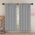 thumbnail image 5 of Blackout Kids Curtains,Black White Gingham Checkered Pattern Childrens Insulated Curtains Set Of 2,Bedroom Essentials,Toddler Room Decor 52"x63", 5 of 5