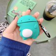 thumbnail image 5 of Tyoroy Funda De Dinosaurio 3D Para Airpod 2Nd/Airpod 1St 3D Cute Cartoon Soft Case Para Niños, Adolescentes, Niñas, Mujeres, Encantador Personaje Dinosaurio Con Llavero Para Airpod 1St Y 2Nd Case (Din, 5 of 5
