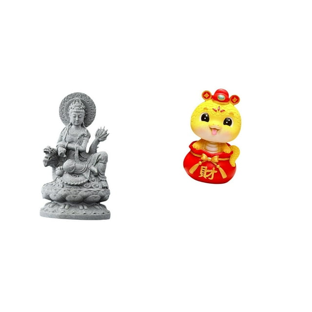 Estatua De Guan Yin, Figurita De Kuanyin, Regalos De Feng Shui, Artesanías, Escultura De Buda Femenino, Estatua De Serpiente Para Año Nuevo Chino 2025, Adorno De Serpiente, Artesanía De