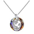 thumbnail image 2 of Pendientes de collar de fénix de cristal colorido Feliz Sencillez, 2 of 2