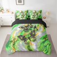 thumbnail image 2 of Green Marble Bed in a Bag King Size Comforter Set 7 Pieces Black Butterfly Bedding Sets,Gold Marbling Sheet Set Abstract Ombre Ink Fluid Art Bed Set,Rustic Animal Butterflies Room Decor Aesthetic, 2 of 5