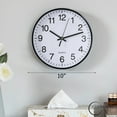 thumbnail image 2 of Clockswise Black 10-In Analog Clock – Silent, Non-Ticking for Wall Battery-Operated, Perfect for Home Office, Farmhouse Kitchen, Entryways, Dining Rooms and Bedroom Decor, School and Bathroom Clock, 2 of 8