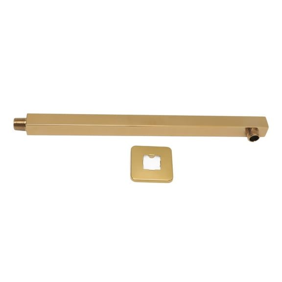 Wall Mounted Shower Arm 304 Stainless Steel Quadrate Gold Brushed Finish