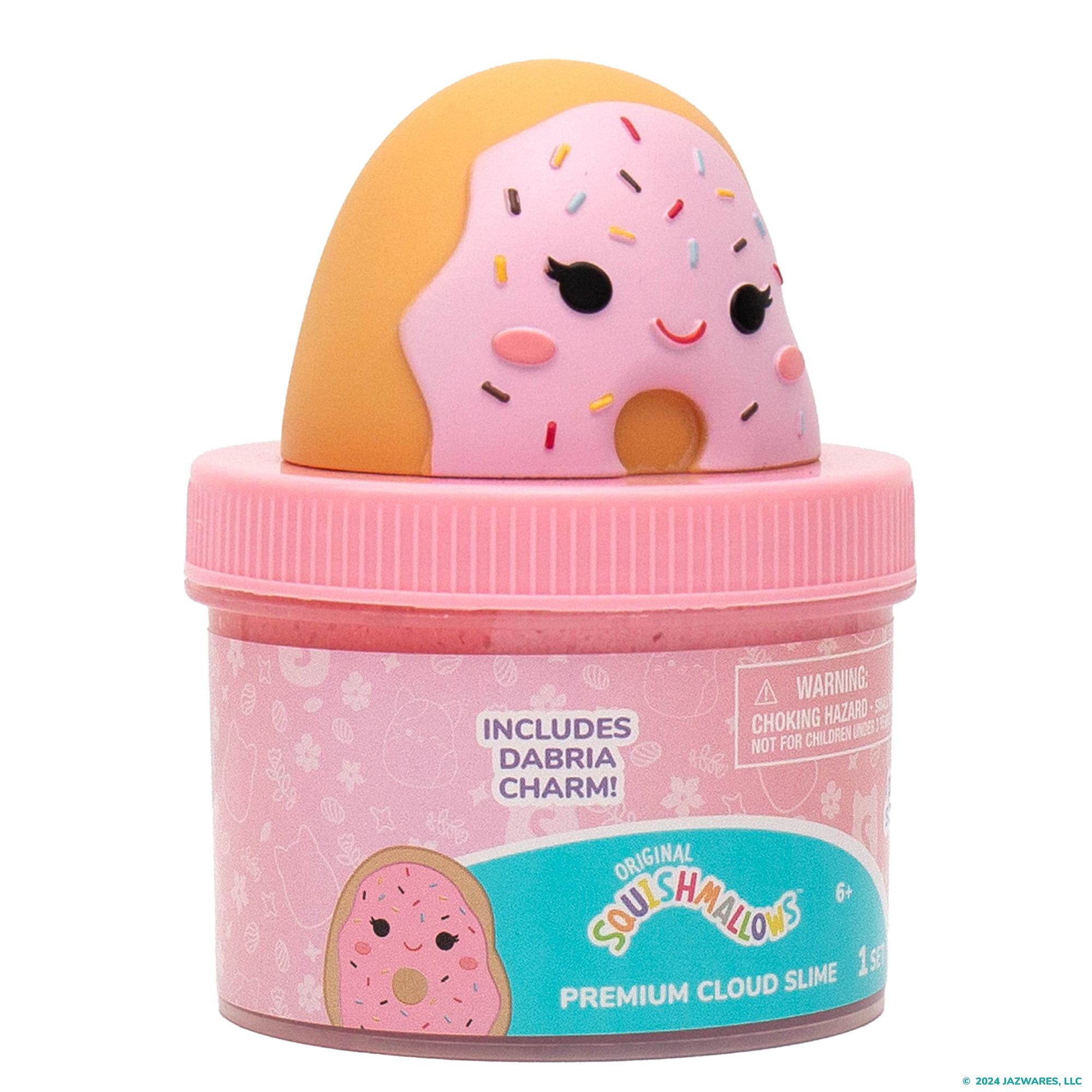 Original Squishmallows Dabria The Donut Premium Cloud Slime, Donut-Scented