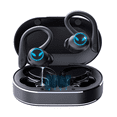thumbnail image 1 of Auriculares Inalámbricos Bluetooth 5.3 Deportivos Con Gancho Malubero  Negro, 1 of 5