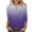 Purple, variant on TKLPEHG Dressy Tops for Women Fashion Summer Casual Crew Neck Three-quarter Sleeve Tops 3/4 Sleeve T Shirts Lightweight Gradient Color Graphic Tee Loose Going Out Tops Blouse(Yellow,M)
