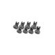 thumbnail image 3 of 8 X Dishwasher Universal Upper Basket Wheels (compatible With Electrolux Zanussi Aeg Favorit Juno Privileg, 3 of 5