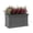 Gray, variant on Mayne Fairfield 20x36 Weatherproof Traditional Plastic Planter in Graphite Gray