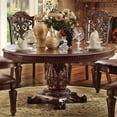 thumbnail image 3 of Round Wooden top Dining table with Single Carved Pedestal, 3 of 4