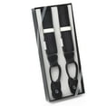 thumbnail image 2 of Hold'em 1 ¼ Fancy Stripes Solid Suspenders for Men Y-Back - Crosscheck Black, 2 of 4