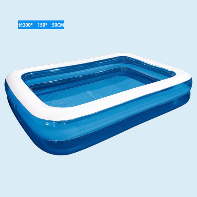 CAROOTU Baby Kid Inflatable Swimming Pool Paddling Pool Large Size Thickened Square Swimming Pool