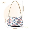 thumbnail image 3 of FORMRS Womens Shoulder Bag with Chain Strap Clutch Purse Cute Tote Handbag, Navy Blossom Mosaic, 3 of 7