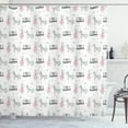thumbnail image 1 of Ambesonne Unicorn Party Shower Curtain, Be Happy Words, 69"Wx75"L, Multicolor, 1 of 3