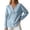 Blue, variant on Womens Long Sleeve V Neck Henley Shirt Loose Casual Shirt Warm Winter Knitwear Long Sleeve Waffle Knit Henley Shirts Button Top 2026 Fall Basic Tee Blouse(Purple,XL)