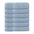 thumbnail image 2 of Home Weavers Willow Collection Hand Towels Set of 6 | 100% Cotton Zero Twist | 630 GSM Thick Plush | Soft, Highly Absorbent & Quick Dry | Hotel Quality Luxury Hand Towels | 16x24 Inch | Blue, 2 of 9
