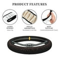 thumbnail image 6 of Haiem Rose Gold Glitter1 Print Steering Wheel Cover 15 Inches for Women Men, Neoprene Anti-Slip Steering Wheel Grip Wrap Car Accessories Protective Case Cover for Vehicle Truck SUV, 6 of 8