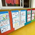 thumbnail image 6 of Classroom Storage Bag Pocket Chart Haning Wall File for Kindergartens Cards Homework Drawing Picture Display, 6 of 9