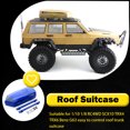 thumbnail image 2 of Bewildely Caja de almacenamiento de coche RC, contenedor de equipaje de techo, accesorio DIY, cajas portaequipajes pequeñas simples, modelos, Kits de construcción modelo Azul, 2 of 6