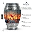 thumbnail image 2 of SABURIAL Cardinal Mini Cremation Urn for Ashes Dad - Keepsake Urn for Ashes Adult Female & Male - Large Burial Urns for Human Ashes Adult Man - Small Funeral Urns - Combo of 10 Inch 3 Inch, 2 of 7