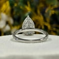 thumbnail image 5 of solitaire jewels 3CT Pear Moissanite Hidden Halo Engagement Ring For Women, 10K Rose Gold, 5 of 6