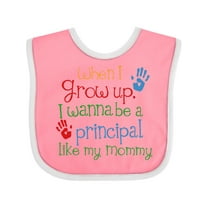 Inktastic Principal Like Mommy Boys or Girls Baby Bib