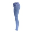 thumbnail image 5 of YDFCWXW Women's Classic Jeggings, High Waist Stretchy Design, Denim Trousers Light Blue, XXL, 5 of 7