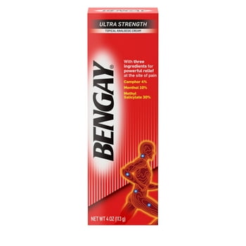 Ultra Strength Bengay Non-Greasy Topical Pain  Cream, 4 oz