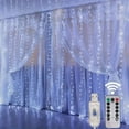 thumbnail image 2 of Guirnalda de luces LED de 3 m para decoración de Navidad, fiestas, bodas, control remoto por USB, 8 modos de iluminación en cascada, 2 of 5