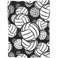 thumbnail image 3 of Volleyball Blanket Gifts for Teen Girls for Living Room Bedding Couch Soft Warm Lightweight Cozy White and Black Sport Throw Blankets Christmas Valentine''s Day Decor 50x60in, 3 of 6