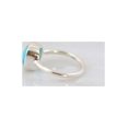 thumbnail image 4 of Fine Silver Certified Handmade Turquoise Gemstone Valentine Statement Ring US6.5, 4 of 5